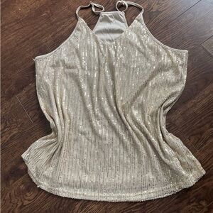 NEW Sequin Halter Top